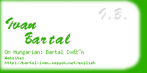 ivan bartal business card